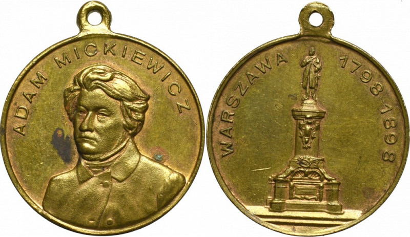 Poland, Medal for 100 years of Mickiewicz birthday 1898 Bardzo ładny egzemplarz....