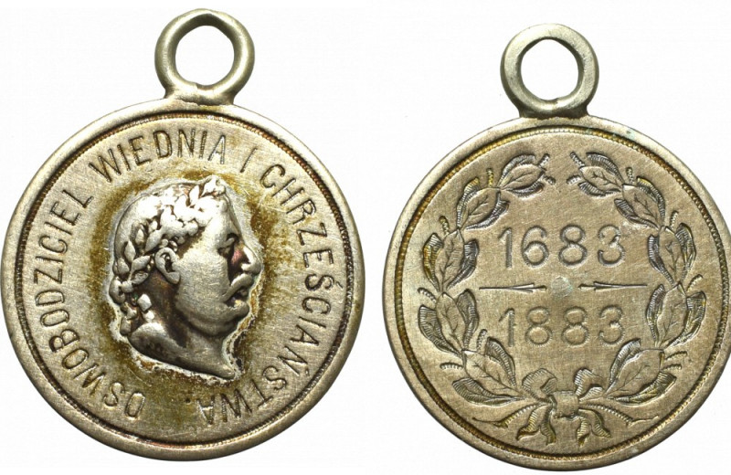 Poland, Medal for 200 years of Vienna Battle 1883 Ładny pamiątkowy medalik wydan...