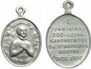 II RP, Medalik pamiątka kanonizacji św. Stanisława Kostki 1926