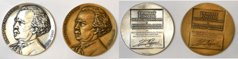 PRL, Zestaw medali Paderewski 

Medal, Medaille Medale polskie