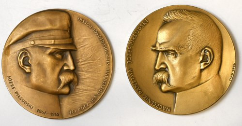 PRL, Zestaw medali Piłsudski 

Medal, Medaille Medale polskie