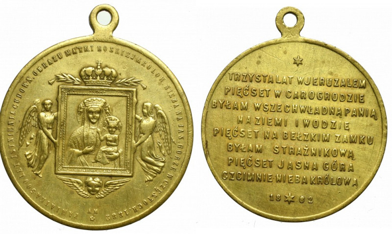 Polska, Medal pamiątka 500 lat obrazu Jasnogórskiego 1882, Magnus - nieopisany B...