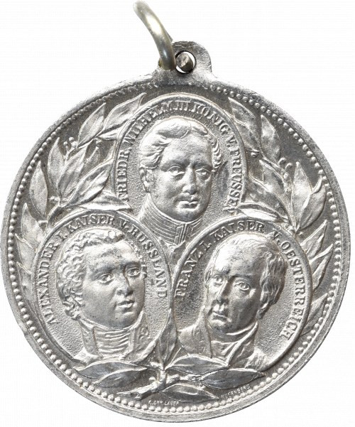 Germany, Commemorative medal for 100 years of the Leipzig battle 1813 Wyśmienici...