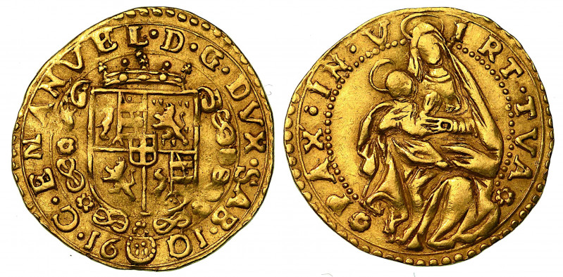 CARLO EMANUELE I di SAVOIA. Il Grande (1580-1630). Ducato 1601. Torino.

C EMA...