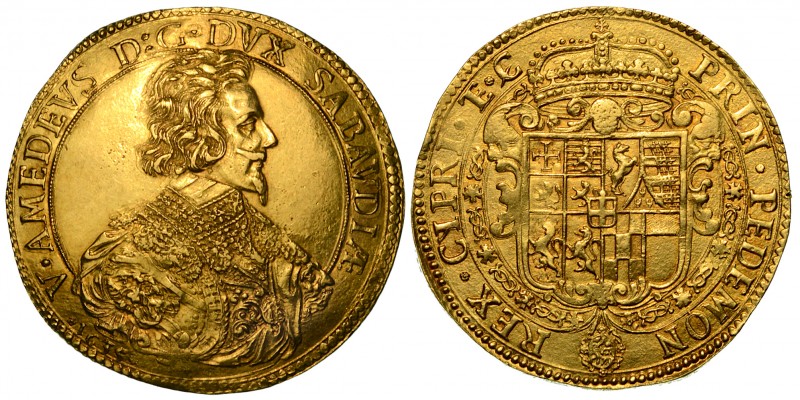 VITTORIO AMEDEO I di SAVOIA. Il leone di Susa (1630-1637). Da 10 scudi d'oro 163...