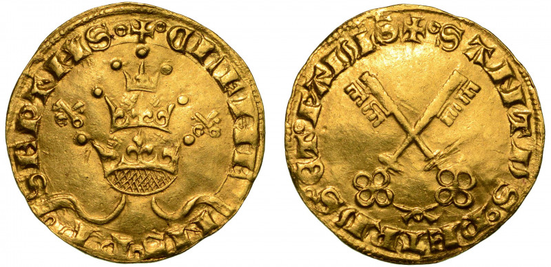 CLEMENTE VII Antipapa (Robert dei Conti di Genévois), 1378-1394. Fiorino (da 24 ...