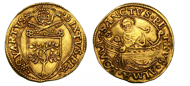 SISTO IV (Francesco della Rovere), 1471-1484. Fiorino di camera (periodo teorico...