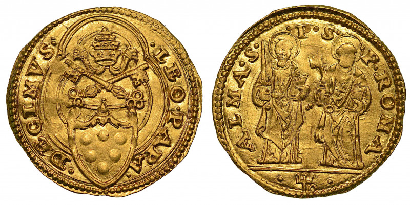 LEONE X (Giovanni de' Medici), 1513-1521. Ducato papale (Zecchiere Banco Fugger)...