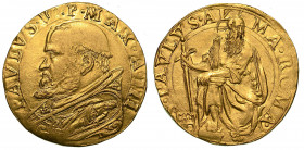 PAOLO V (Camillo Borghese), 1605-1621. Quadrupla (Zecchiere Roberto Primi - periodo teorico di emissione 1615).

PAVLVS V P MAX A III Busto a s., a ...
