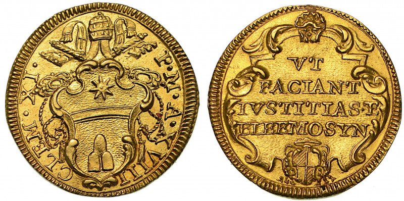 CLEMENTE XI (Giovanni Francesco Albani), 1700-1721. Scudo d'oro A. XVIII.

CLE...