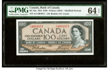 Canada Bank of Canada $100 1954 BC-43a PMG Choice Uncirculated 64 EPQ. 

HID09801242017

© 2020 Heritage Auctions | All Rights Reserved
