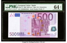 European Union Central Bank, Spain 500 Euro 2002 Pick 7v PMG Choice Uncirculated 64 EPQ. 

HID09801242017

© 2020 Heritage Auctions | All Rights Reser...