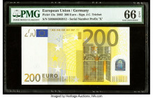 European Union Central Bank, Germany 200 Euro 2002 Pick 13x PMG Gem Uncirculated 66 EPQ. 

HID09801242017

© 2020 Heritage Auctions | All Rights Reser...