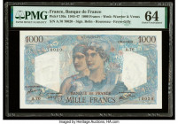 France Banque de France 1000 Francs 28.6.1945 Pick 130a PMG Choice Uncirculated 64. Pinhole present.

HID09801242017

© 2020 Heritage Auctions | All R...