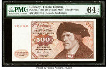 Germany Federal Republic Deutsche Bundesbank 500 Deutsche Mark 2.1.1980 Pick 35c PMG Choice Uncirculated 64 EPQ. 

HID09801242017

© 2020 Heritage Auc...