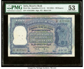 India Reserve Bank of India 100 Rupees ND (1951) Pick 42a Jhun6.7.2.1A PMG About Uncirculated 53. Staple holes at issue, spindle holes.

HID0980124201...