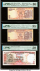 Duplicate Ascending Serial Number Error India Reserve Bank of India 10 Rupees 2017 Pick 102aj* Two Replacement Examples PMG Gem Uncirculated 66 EPQ; G...