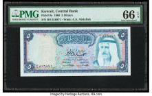 Kuwait Central Bank of Kuwait 5 Dinars 1968 Pick 9a PMG Gem Uncirculated 66 EPQ. 

HID09801242017

© 2020 Heritage Auctions | All Rights Reserved