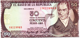 COLOMBIA 50 Pesos 1983 Camilo Torres A/UNC.