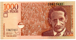 COLOMBIA 1000 Pesos 2011 RADAR 73677637 UNC
