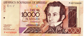 VENEZUELA 10.000 BOLIVARES 2004 AU
