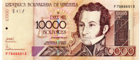 VENEZUELA 10.000 BOLIVARES 2006 AU