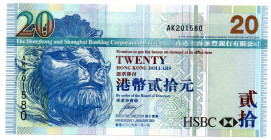 HONG KONG $20 Dollars 2009 UNC.
