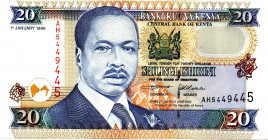 KENYA 20 Shilling 1996 RADAR AH5449445 UNC