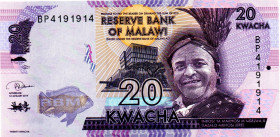 MALAWI 20 Kwacha 2019 RADAR 4191914 UNC