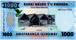 RWANDA 1000 Francs 2015 RADAR AB0667660 UNC
