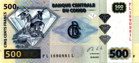 CONGO 500 Francs 2013 RADAR 1890981 UNC