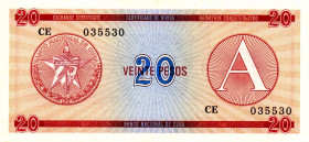 CUBA 20 Pesos 1988 RADAR 035530 UNC