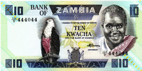 ZAMBIA 10 Kwacha 1982 SEMI SOLID 444044 UNC
