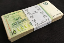 ZIMBABWE Bundle (100 Notes) $10 Dollars 2007 VF XF AU
Stock Photo, No paper Band but packaged in protective plastic