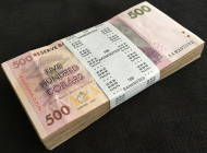 ZIMBABWE Bundle (100 Notes) $500 Dollars 2007 VF XF AU
Stock Photo, No paper Band but packaged in protective plastic