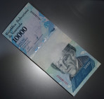 VENEZUELA Bundle (100 Notes) 10.000 BsF 2017 100 REPLACEMENT / STAR NOTES 100 CONSECUTIVE PIECES
Original Star Not Bundle, very rare