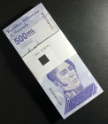 VENEZUELA Bundle (100 Notes) 500.000 BsS 2020 (2021) UNC ORIGINAL CONSECUTIVE
Stock Photo, serial numbers may be different.