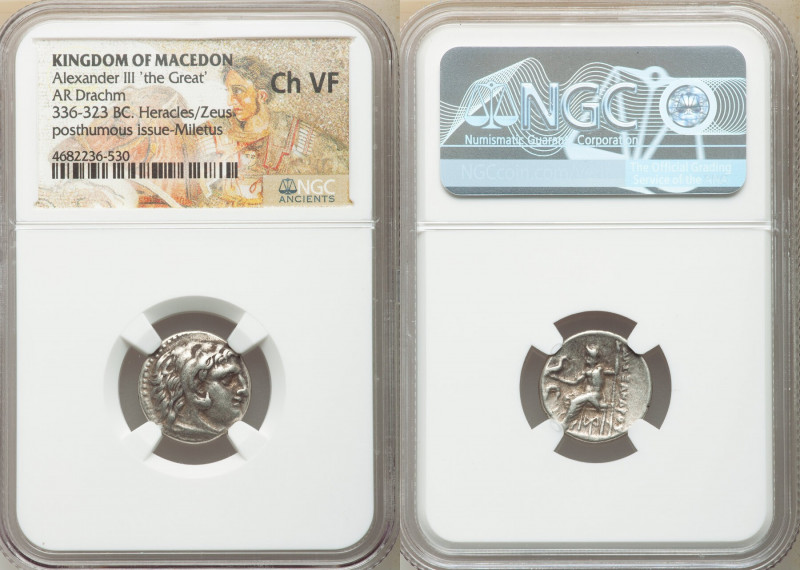 MACEDONIAN KINGDOM. Alexander III the Great (336-323 BC). AR drachm (16mm, 12h)....