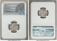 Abbey of Saint-Martial 3-Piece Lot of Certified Deniers ND (1100-1245) Authentic NGC, Limoges mint, PdA-2295. Weights range from 0.68-0.73gm. Sold as ...
