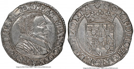 Orange. Frederick Henry Teston ND (1625-1647) AU58 NGC, KM68, PdA-4606. 8.97gm. Full legends well centered and, artistically engraved portrait, lightl...