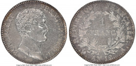 Napoleon Franc L'An 12 (1803/1804)-A MS62 NGC, Paris mint, KM656.1. Bold portrait with shimmering steely-silver Semi-Prooflike luster lightly draped i...