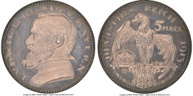 Bavaria. Ludwig III silver Proof Pattern 5 Mark 1913 PR66 NGC, Munich mint, KM-XM3, Kienast-77, Schaaf-53/G1. By Karl Goetz. Pictures could never reve...