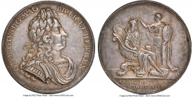 George I silver "Coronation" Medal 1714 AU55 NGC, MI-424/9 (not MI-425/9 as labeled), Eimer-470. By J. Coker. Issued to mark the coronation of King Ge...