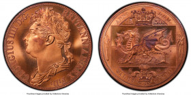 6-Piece Lot of Certified INA Retro Fantasy Crowns PCGS, 1) George IV copper "Wales" Crown 1830-Dated (2007) - MS68 Red, KM-XM1a 2) George IV brass "Wa...