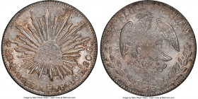 Republic 8 Reales 1859 Go-PF MS64 NGC, Guanajuato mint, KM377.8, DP-Go43. Russet and gold tone over whirling lustrous surface. 

HID09801242017

©...