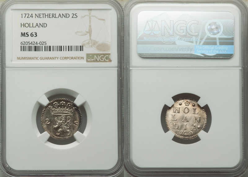 Holland. Provincial 2 Stuivers 1724 MS63 NGC, KM48. 

HID09801242017

© 2020...