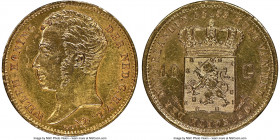 Willem I gold 10 Gulden 1833 UNC Details (Removed From Jewelry) NGC, Utrecht mint, KM56. AGW 0.1947 oz. 

HID09801242017

© 2020 Heritage Auctions...