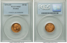 Oscar II gold 10 Kronor 1874-ST MS65 PCGS, KM732. 

HID09801242017

© 2020 Heritage Auctions | All Rights Reserved