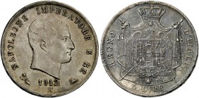 Bologna. Napoleone I re d’Italia, 1805-1814. Da 5 lire 1812. Pagani 51. Chimienti 1201.
Raro. Spl