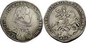 Casale. Ferdinando Gonzaga, 1612-1626. Ducatone 1617, AR 31,10. FERDIN D G DVX MANT VI Έ MON FER IIII Busto corazzato e drappeggiato con collare alla ...